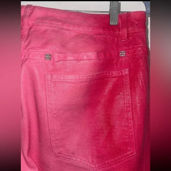 Givenchy straight fit pink jeans